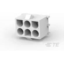 TE Connectivity-350989-4 Steckverbinderleisten und Leiterplattenbuchsen Conn Wire to Board HDR 6Power POS 6.35mm Solder ST Thru-Hole Bag