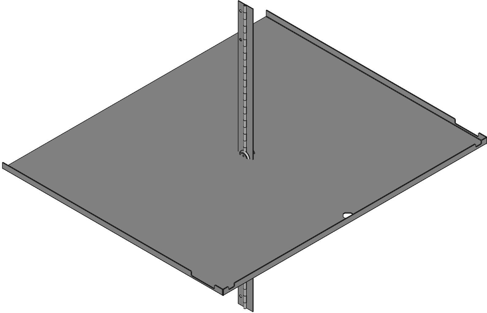 Hammond Manufacturing-RCHD1922BK1 null Solid Locking Door, 16 Gauge Steel, Black Exclusively For Use With The Rch Cabinet Series