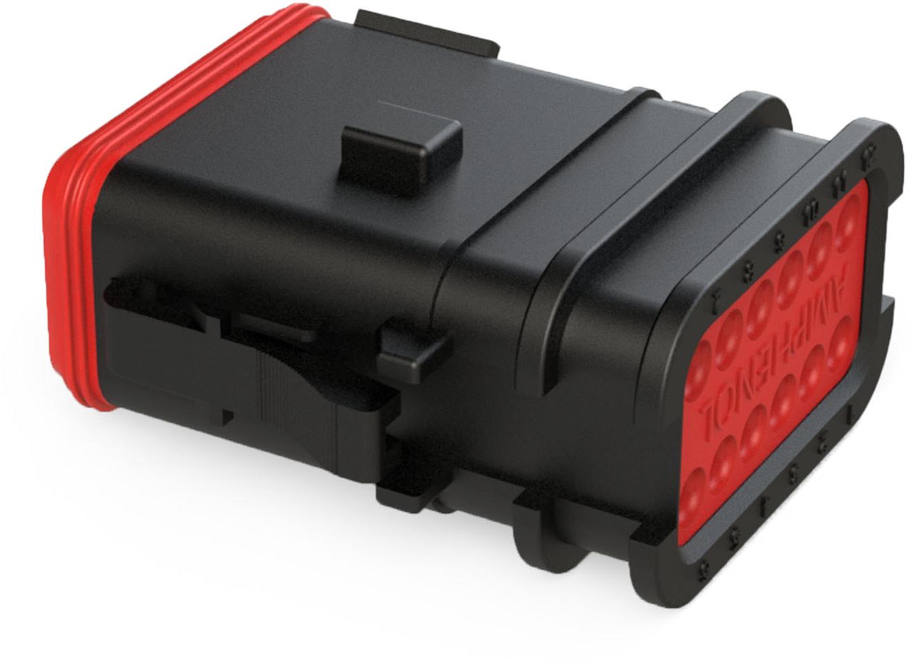 Amphenol-AT06-12SB-OMBLK Einzeladersteckverbinder, Gehäuse Conn Housing PL 12 POS Crimp ST Cable Mount Black