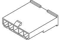 Molex-0469990290 分立接线罩连接器 Conn Housing PL 3 POS 4.2mm Crimp ST Panel Mount Black Mini-Fit Jr™ Bag