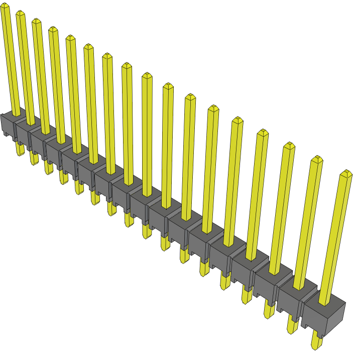 Samtec-TSW-117-15-G-S Piastre connettori e prese PCB Conn Unshrouded Header HDR 17 POS 2.54mm Solder ST Top Entry Thru-Hole Bulk