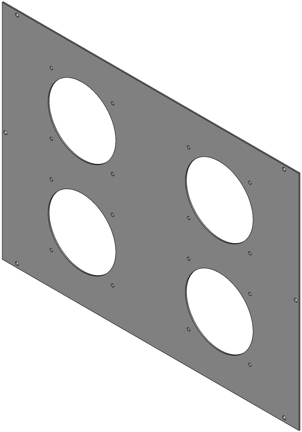 Hammond Manufacturing-C2T1923FLG1 null Steel Cabinet Fan Tops, Light Gray