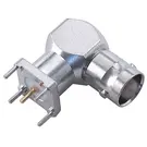 HUBER+SUHNER-85_BNC-50-0-1/133_NE RF-Steckverbinder Conn BNC 0Hz to 4GHz 50Ohm Solder RA Thru-Hole F Gold Over Nickel Single