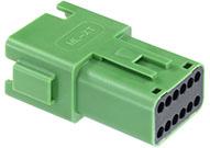 Molex-0934446233 Connector Discrete Wire Housing Conn Housing RCP 12 POS Crimp ST Cable Mount Green Bag