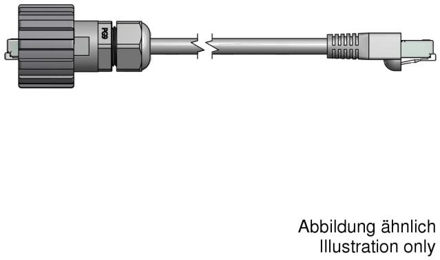 CONEC-17-101994 Andere Kabelbaugruppen RJ45 Cat. 5e Ethernet Patch Cord Industrial to Standard