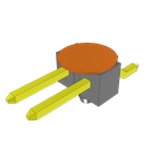 Conn Unshrouded Header HDR 2 POS 2.54mm Solder RA Side Entry SMD T/R