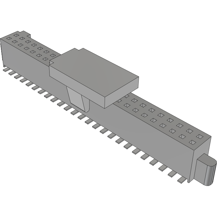 Samtec-SFM-125-02-SM-D-P Connector Headers and PCB Receptacles Conn Socket Strip SKT 50 POS 1.27mm Solder ST SMD TIGER EYE™ Tube