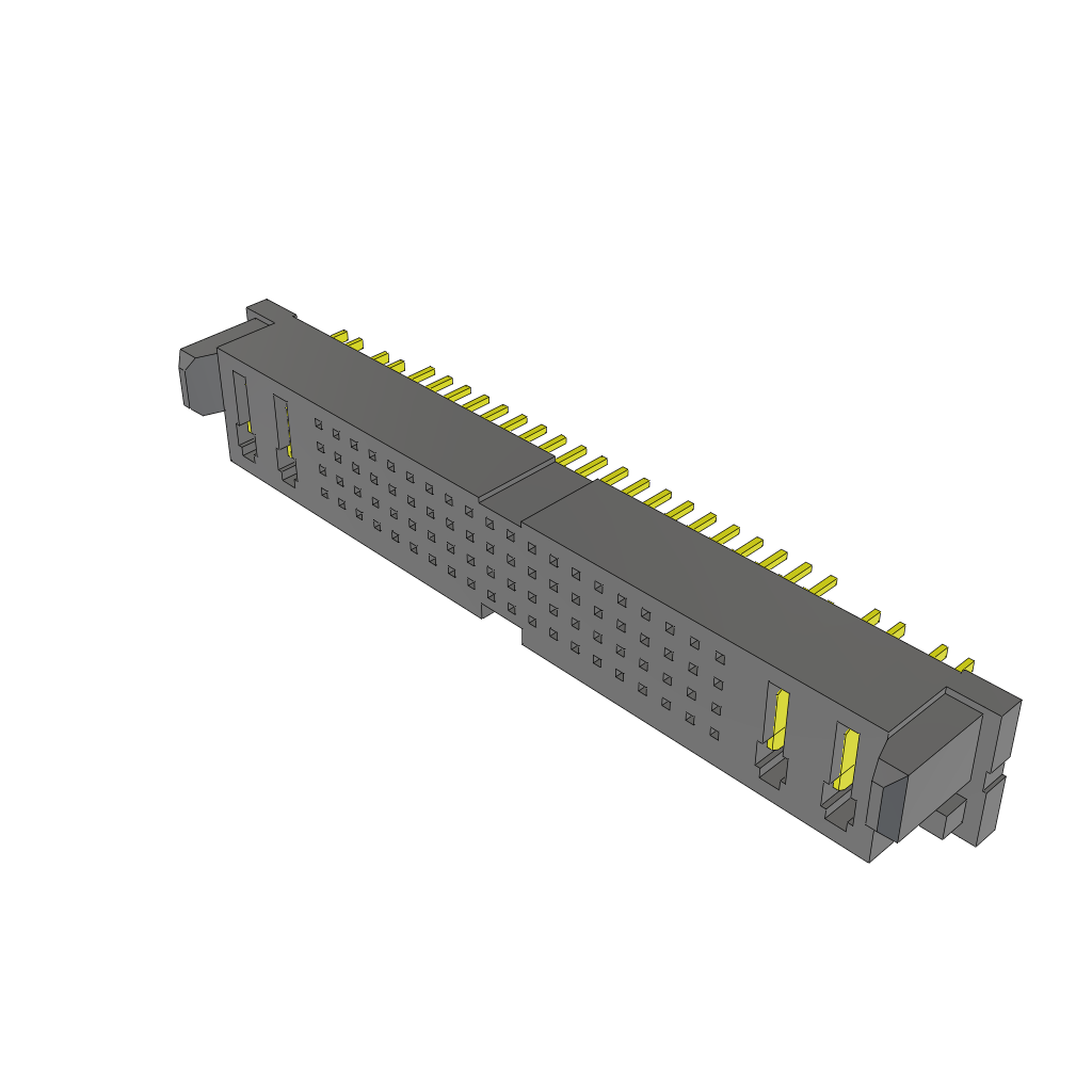 Samtec-MPSC-02-80-02-7.70-03-L-V-LC Embases de raccordement et réceptacles PCB Conn Socket Strip SKT 4Power/80Signal POS 1.88mm/2mm Solder ST Top Entry Thru-Hole PowerStrip™ Tray