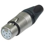 Conn XLR Connector F 6 POS Solder ST Cable Mount 6 Terminal 1 Port