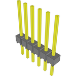 Conn Unshrouded Header HDR 6 POS 2.54mm Solder ST Top Entry Thru-Hole Bulk