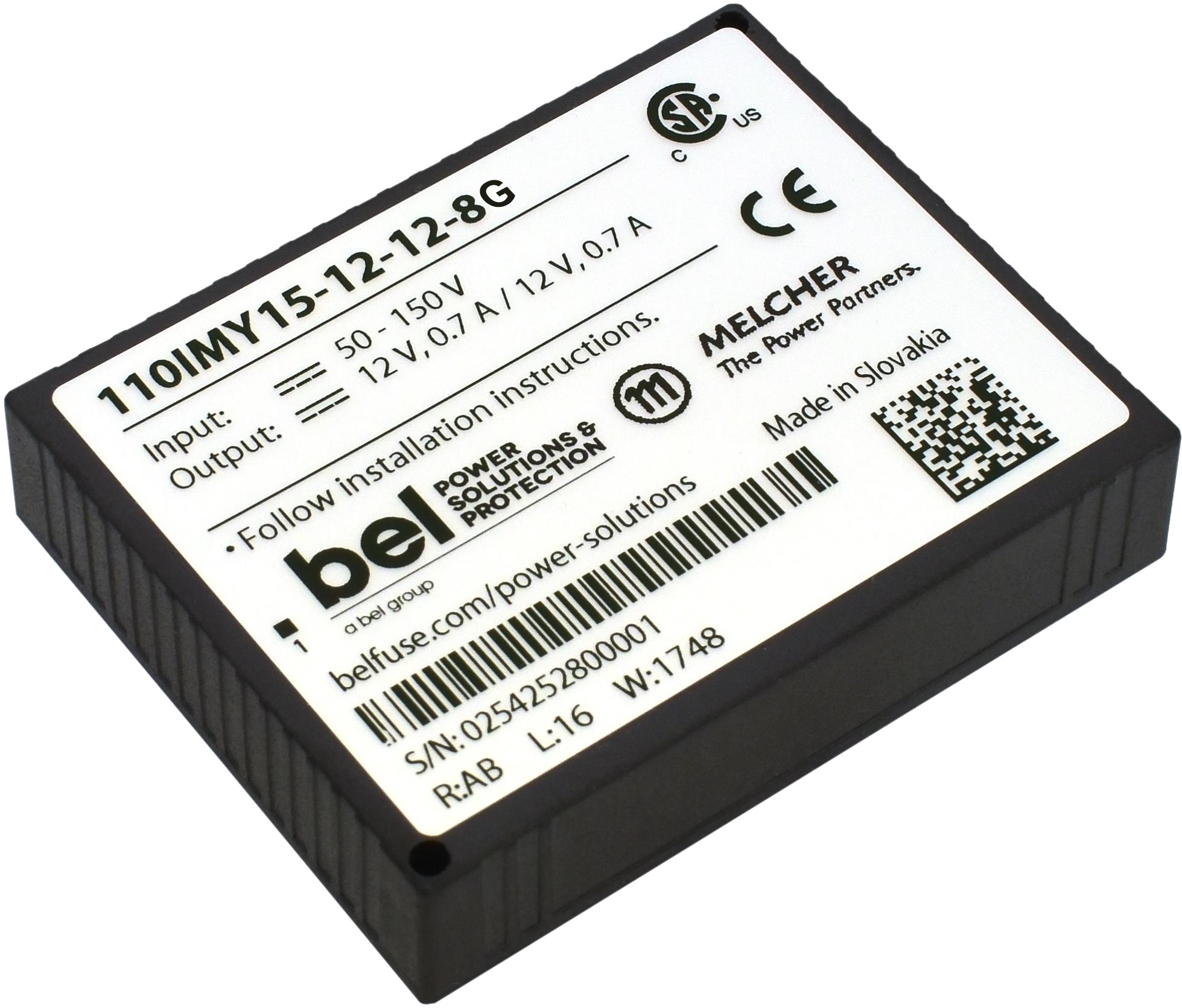 Bel Power Solutions-20IMX15-24-24-8G DC to DC Converter and Switching Regulator Module Module DC-DC 20VIN 2-OUT 24V/24V 0.32A/0.32A 15.4W 9-Pin