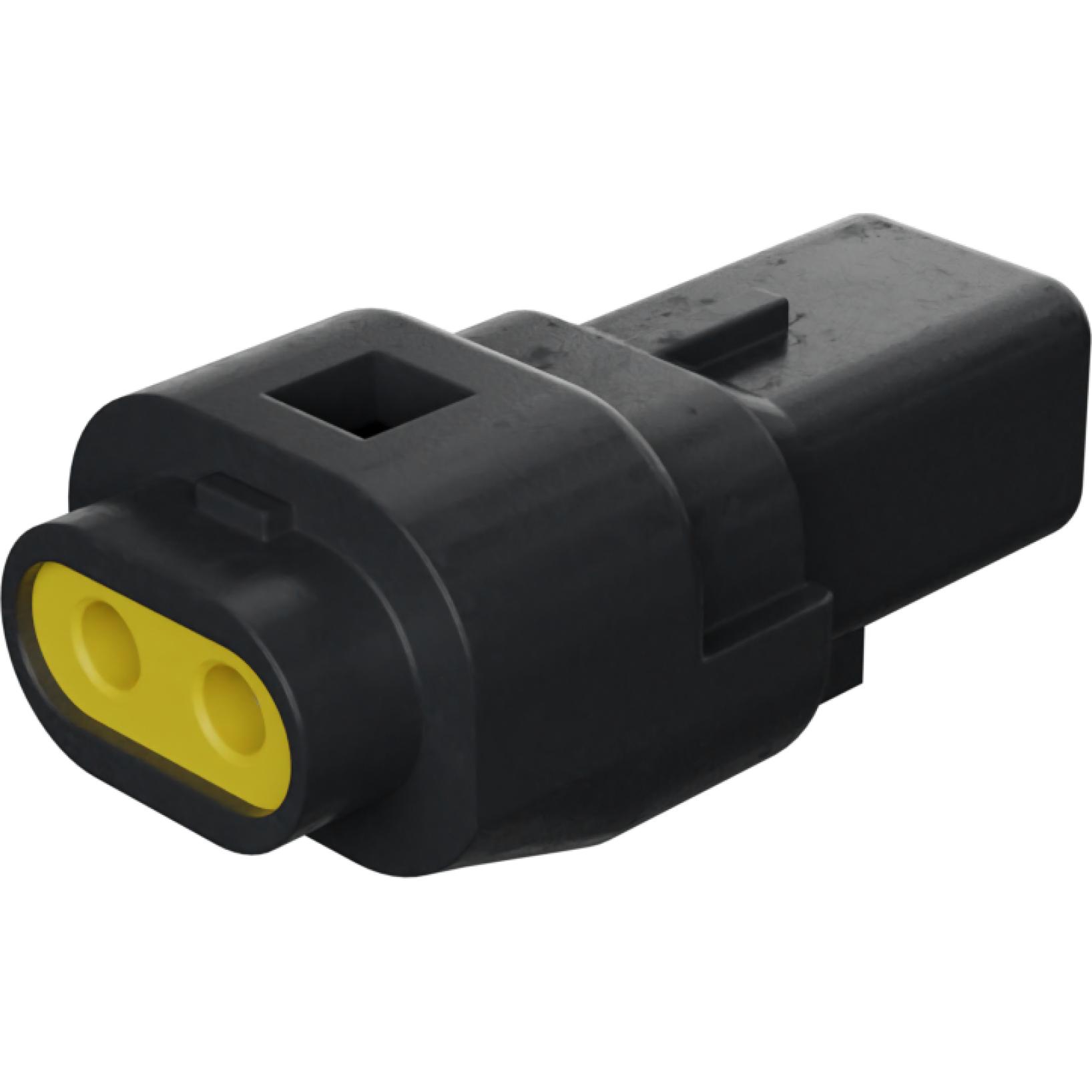 Molex-0522130211 Einzeladersteckverbinder, Gehäuse Conn Housing F 2 POS 2.5mm Crimp ST Cable Mount Black Mizu-P25™ Tray