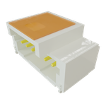 Conn Shrouded Header (4 Sides) HDR 6 POS 1mm Solder RA Side Entry SMD Micro Mate™ T/R