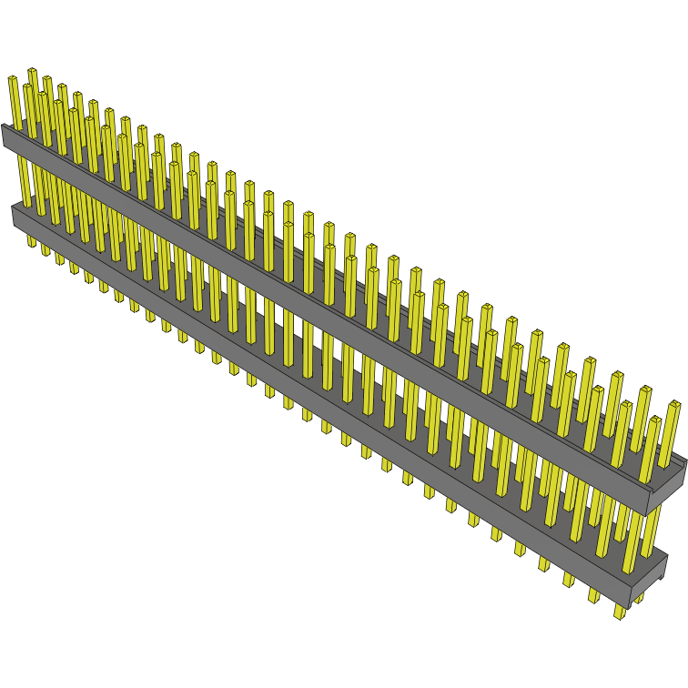 Samtec-DW-32-10-L-D-496 Connector Headers and PCB Receptacles Conn Board Stacker HDR 64 POS 2.54mm Solder ST Top Entry Thru-Hole Bulk