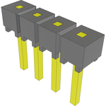 Conn Unshrouded Header HDR 4 POS 2.54mm Solder ST Top Entry Thru-Hole FLEX STACK Bulk