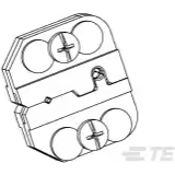 TE Connectivity-91910-1 Tools Other PREM SDE Die, Coaxicon RG 187 for Portable Crimp Tool