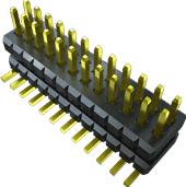 Samtec-MW-16-03-G-D-184-126-P Cabezales del conector y receptáculos PCB Conn Board Stacker HDR 32 POS 1mm Solder ST Top Entry SMD FLEX STACK Bulk