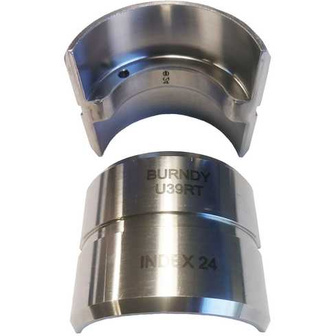 BURNDY-U39RT Tools Other Stainless Steel Circular Non-Butting Twin Die, U Die, Black