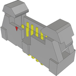 Conn Ejector Header HDR 10 POS 2mm Solder RA Side Entry Thru-Hole Tube