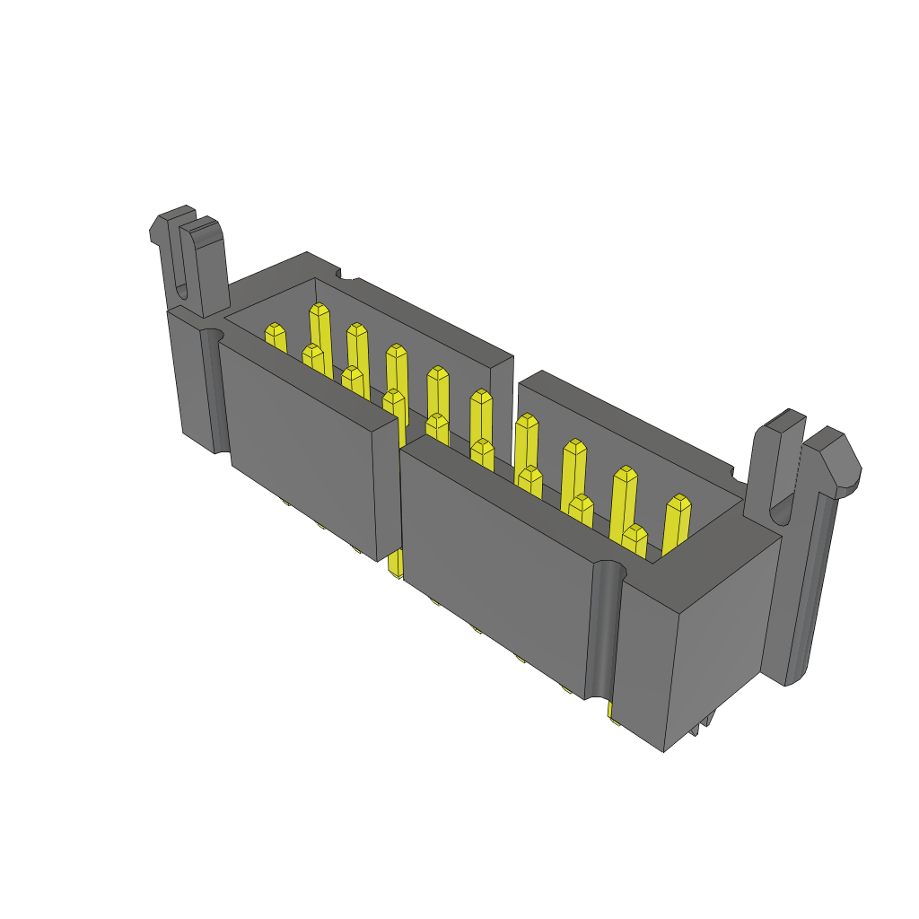 Samtec-TMMH-109-01-S-D-EBC 连接器插头及 PCB 插座 Conn Shrouded Header HDR 18 POS 2mm Solder ST Top Entry Thru-Hole Bulk