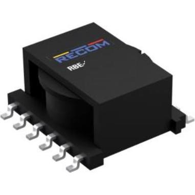 RECOM Power-RBE-025-UB5S-R Transformador de conmutación Switching Transformer 1:1.75:1:1.75:1:2.25 0.52Ohm Prim. DCR 0.045Ohm Sec. DCR 12 Terminal Gull Wing SMD