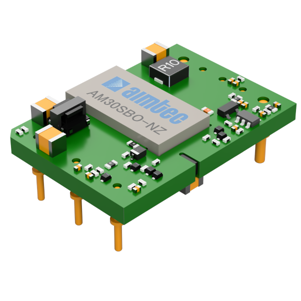 Aimtec-AM30SBO-4815SNZ Convertisseur CC en CC et module de régulateur de commutation Module DC-DC 48VIN 1-OUT 15V 2A 30W 8-Pin 1/16-Brick Box