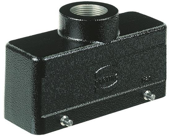 HARTING-19370161421 Schrumpfbalgenadapter Hood 180° 16B Shell Size Powder Die Cast Aluminum Double Lock Han®