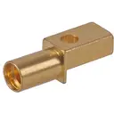 HUBER+SUHNER-92MMPXS5003111NM1 RF-Steckverbinder Conn MMPX 0Hz to 15GHz 50Ohm Solder ST Edge Mount F Gold Over Nickel Phosphorus Tape