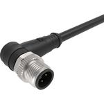 Cable Assembly Circular 1m 24AWG M12 Circular 8 Right Angle