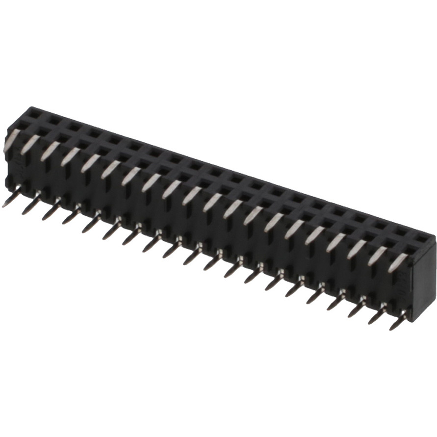 Molex-0901522140 Cabezales del conector y receptáculos PCB Conn Socket Strip RCP 40 POS 2.54mm Solder RA Side Entry Thru-Hole C-Grid III Tube