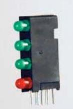 Dialight-568-0703-829F LED LED Quad-Level Uni-Color 8-Pin