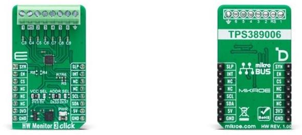 MikroElektronika-MIKROE-6346 Kit e schede di sviluppo gestione della potenza TPS389006 Supervisory Circuit Click Board