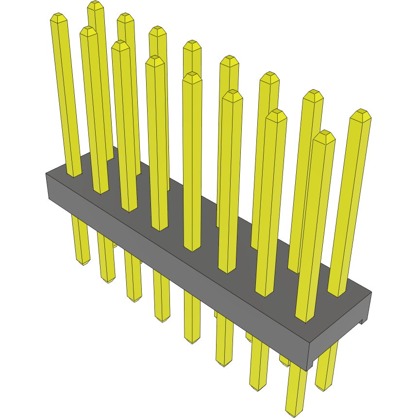 Samtec-MTMM-108-09-L-D-315 Connector Headers and PCB Receptacles Conn Unshrouded Header HDR 16 POS 2mm Solder ST Top Entry Thru-Hole Bulk