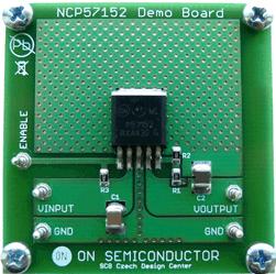 onsemi-NCP57152DSADGEVB Placas y kits de desarrollo de administración de potencia 1.5 A ADJUSTABLE VLDO REGULATOR DEMONSTRATION EVALUATION BOARD