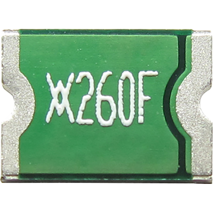 Littelfuse-RF1411-000 PTC 可自复保险丝 PTC Resettable Fuse 2.6A(hold) 5A(trip) 6VDC 100A 1W 5s 0.015Ohm SMD Solder Pad 1812 4.73 X 3.41 X 0.78mm T/R