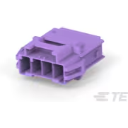 TE Connectivity-2-1971772-4 Gaine de câblage de raccordement discret Conn Housing RCP 4 POS 6mm Crimp ST Panel Mount Purple Carton