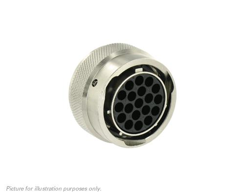 SOURIAU-UT061619SH Connecteur circulaire Conn Circular SKT 19 POS Crimp ST Cable Mount 19 Terminal 1 Port