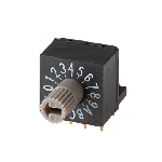 Switch DIP N.O./N.C. SP16T 16 Raised Slotted 0.15A 42VDC PC Pins 2.54mm Thru-Hole Tube