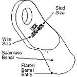 Ring Tongue Terminal 6AWG Copper Tin T/R