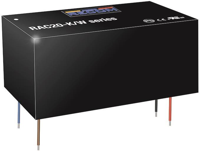RECOM Power-RAC20-48SK/W Suministro de energía de AC a CC AC/DC Power Supply Single-OUT 48V 0.42A 20W 4-Pin Tray