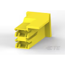TE Connectivity-1969717-3 分立接线罩连接器 Conn Housing RCP 2 POS ST Cable Mount Yellow Carton