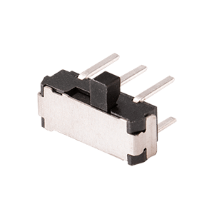 Same Sky (formerly CUI Devices)-SLW-91353-2A-RA-D Switch Slide Switch Slide ON ON DPDT Raised Slide 0.1A 12VDC 10000Cycles PC Pins Thru-Hole Box