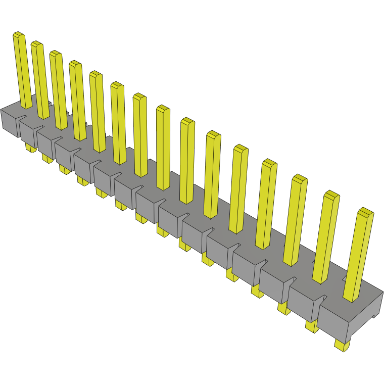 Samtec-FWJ-15-01-T-S Steckverbinderleisten und Leiterplattenbuchsen Conn Unshrouded Header HDR 15 POS 3.96mm Solder ST Top Entry Thru-Hole Bulk