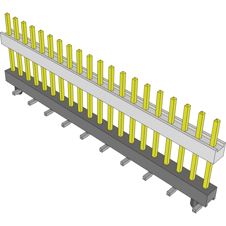 Samtec-HW-20-09-F-S-500-SM-A Piastre connettori e prese PCB Conn Board Stacker HDR 20 POS 2.54mm Solder ST Top Entry SMD Tube