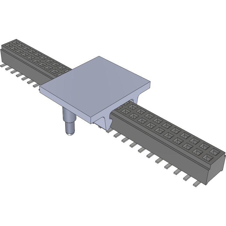 Samtec-CLM-128-02-F-D-PA Steckverbinderleisten und Leiterplattenbuchsen Conn Socket Strip SKT 56 POS 1mm Solder ST SMD Tray