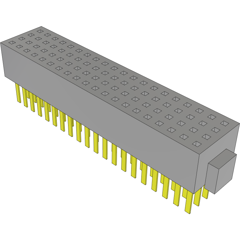 Samtec-FOLC-120-04-S-Q Connector Headers and PCB Receptacles Conn Socket Strip SKT 80 POS 1.27mm Solder ST Thru-Hole Tube