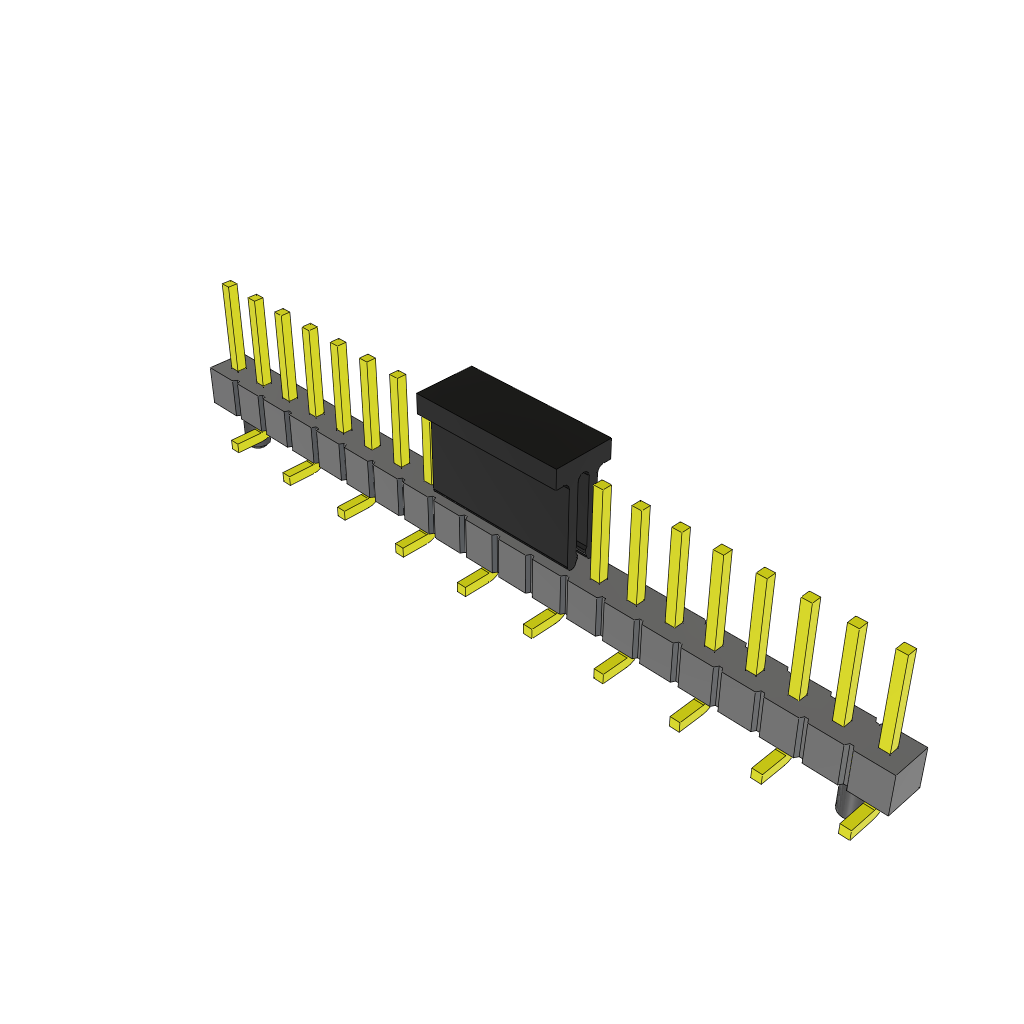 Samtec-TSM-120-01-L-SV-A-P-TR Cabezales del conector y receptáculos PCB Conn Unshrouded Header HDR 20 POS 2.54mm Solder ST Top Entry SMD T/R