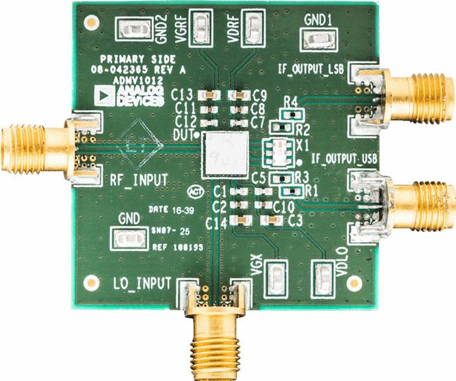 Analog Devices-ADMV1012-EVALZ 射频/无线开发板和套件 ADMV1012 Up-Down Converter and Mixer Evaluation Board