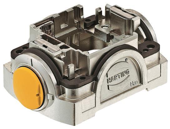 HARTING Technology Group-11123000100 Backshells Carrier Hood 180° Zinc Passivated Zinc Die Cast Push-Pull Han-Yellock®