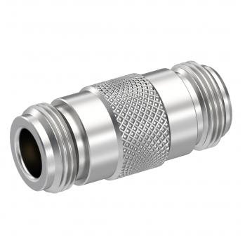 Radiall-R161705000 RF-Steckverbinder Conn Type N Adapter 0Hz to 11GHz 50Ohm ST F/F Gold/Silver